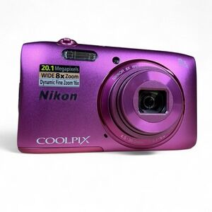 Nikon Coolpix S3600 20.1MP Digital Camera Bundle Pink w/ Charger + Battery EUC
